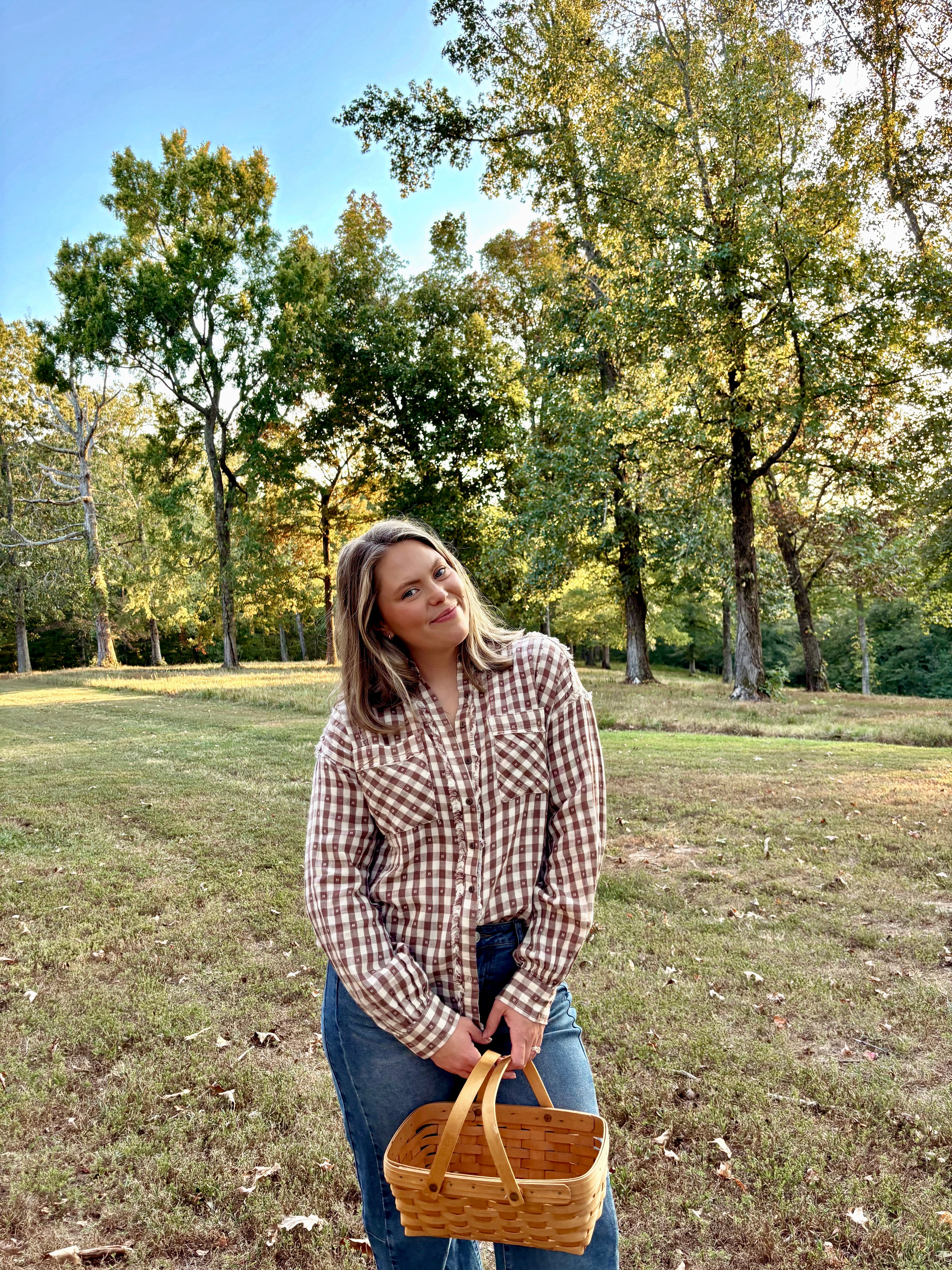 Saddle Up Gingham Top
