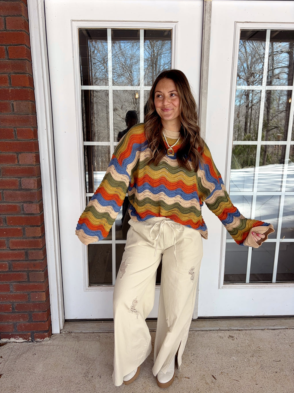 Chevron Knit Sweater