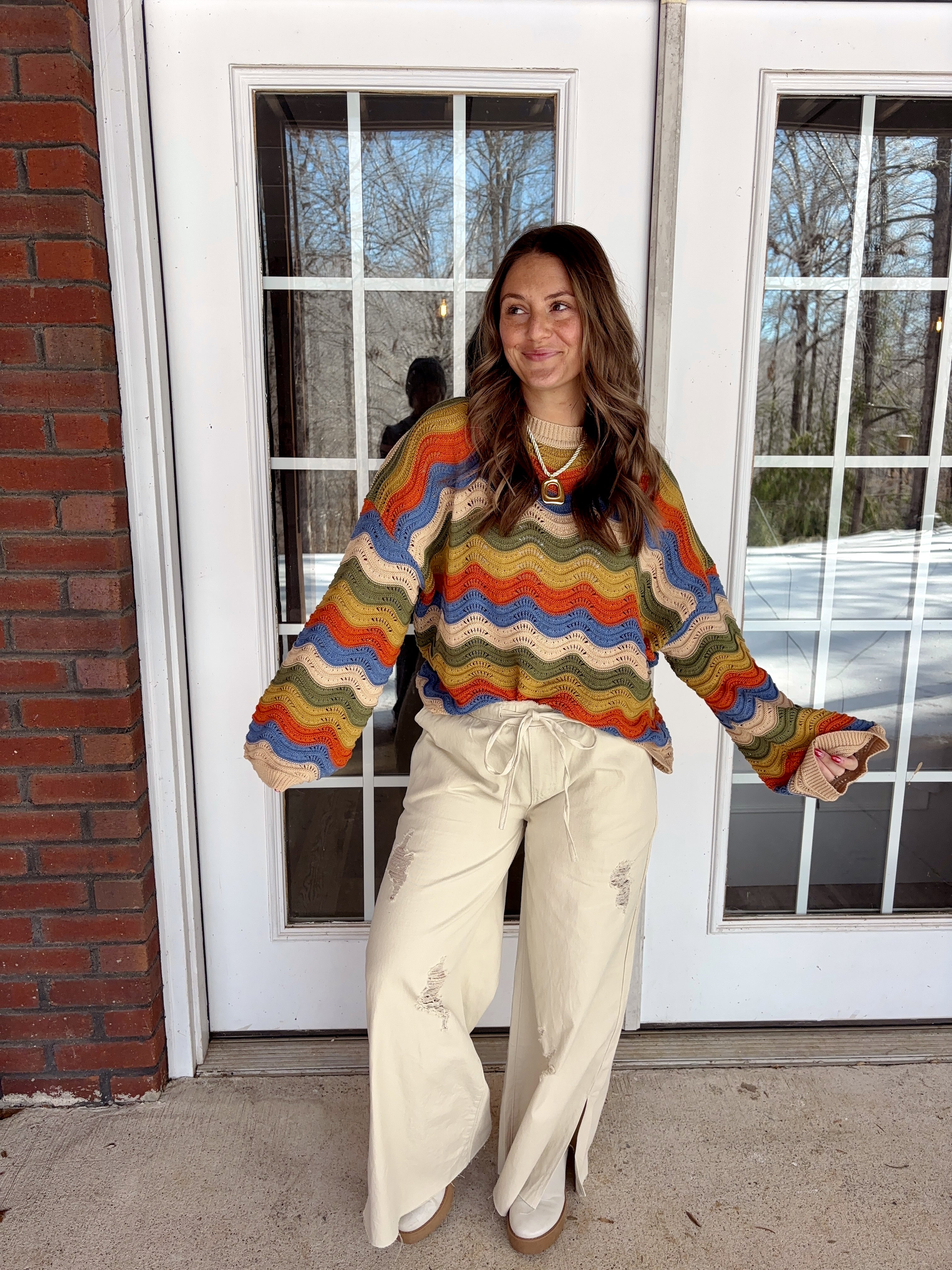 Chevron Knit Sweater