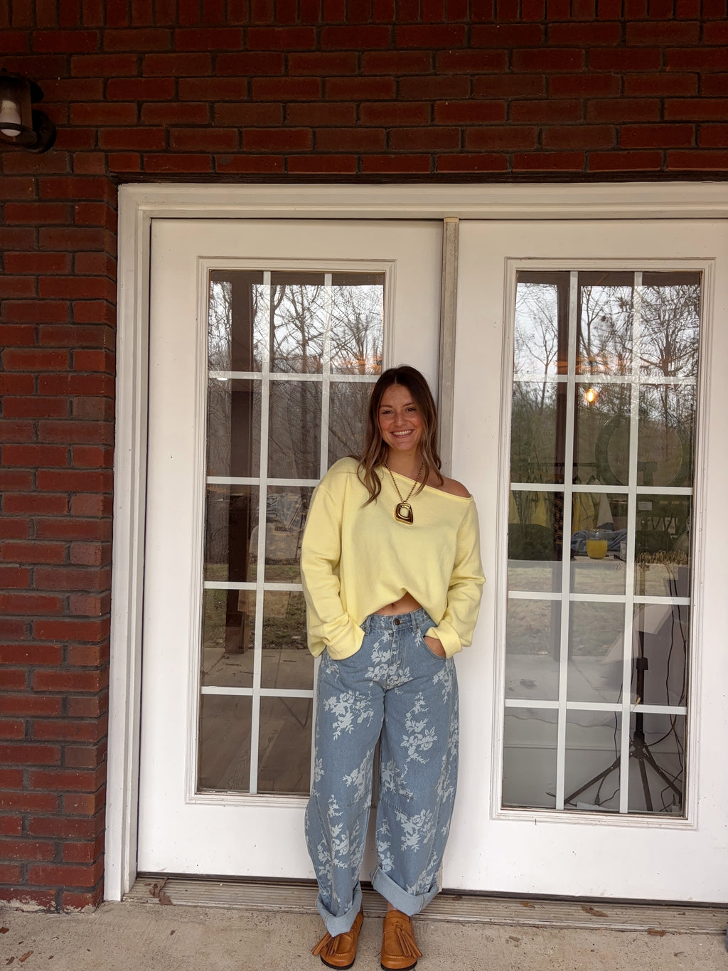 Daisy Off Shoulder Sweater