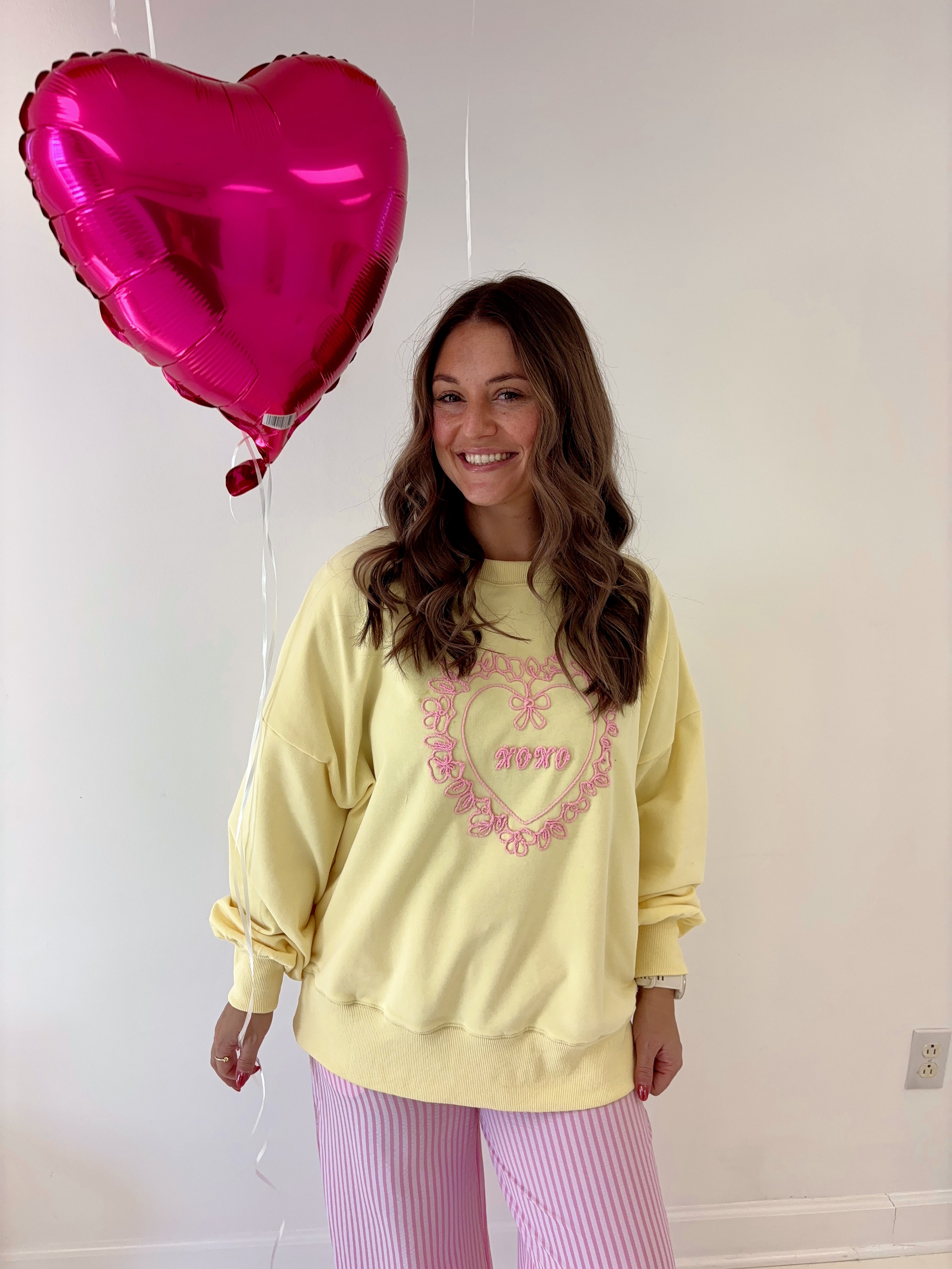 "XOXO" Embroidered Top