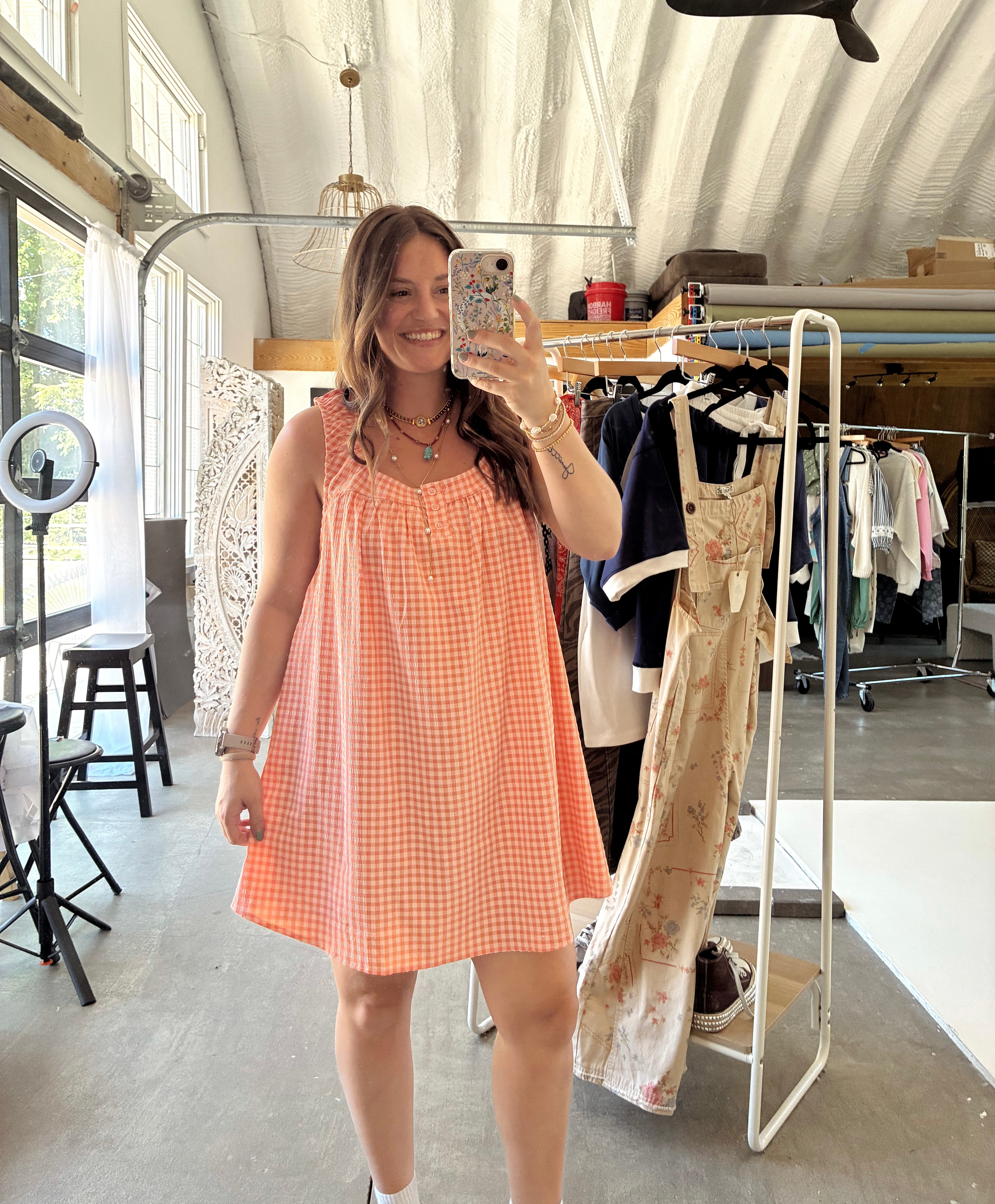 Citrus Gingham Dress