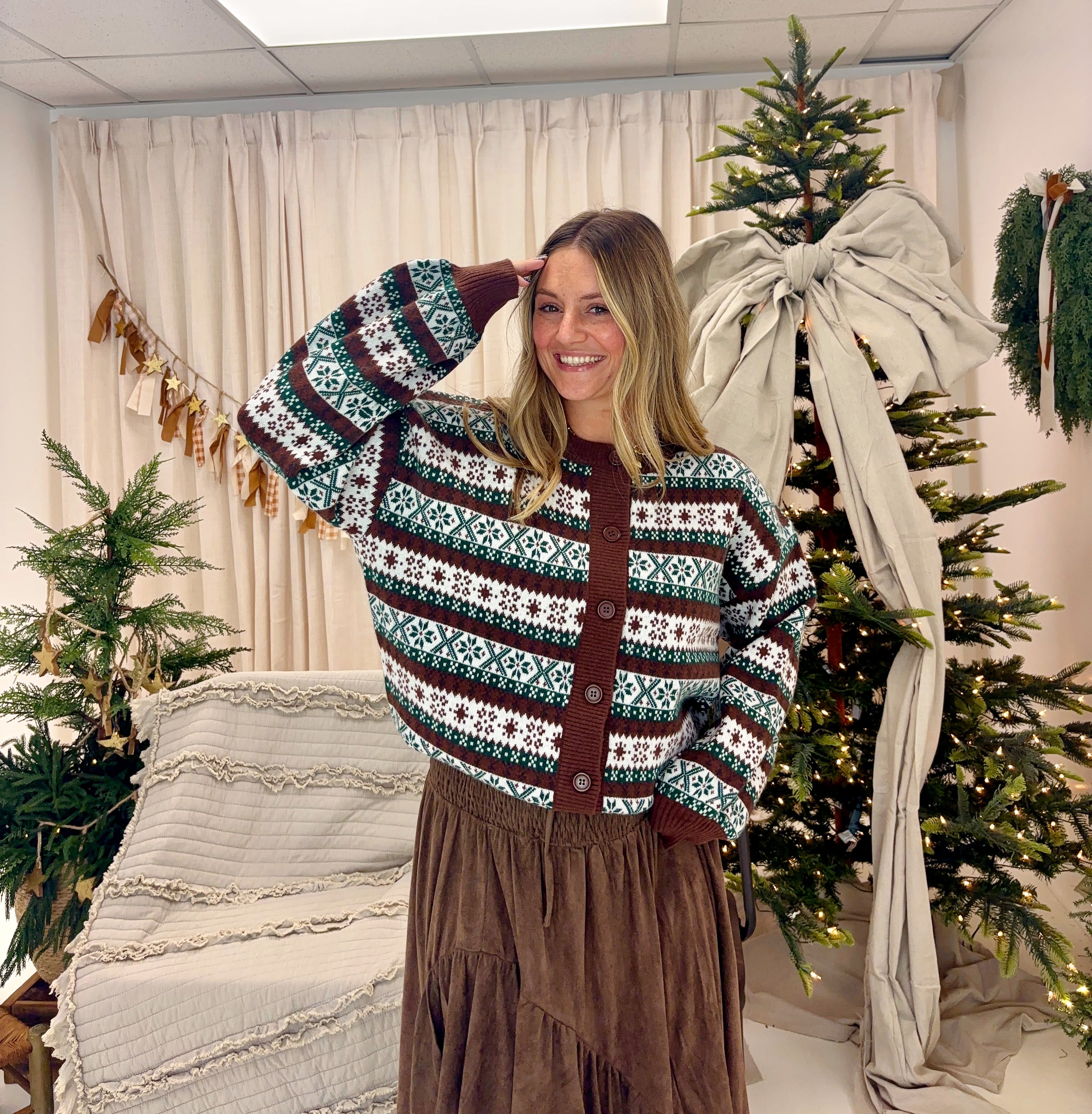 Winter Green Cardigan