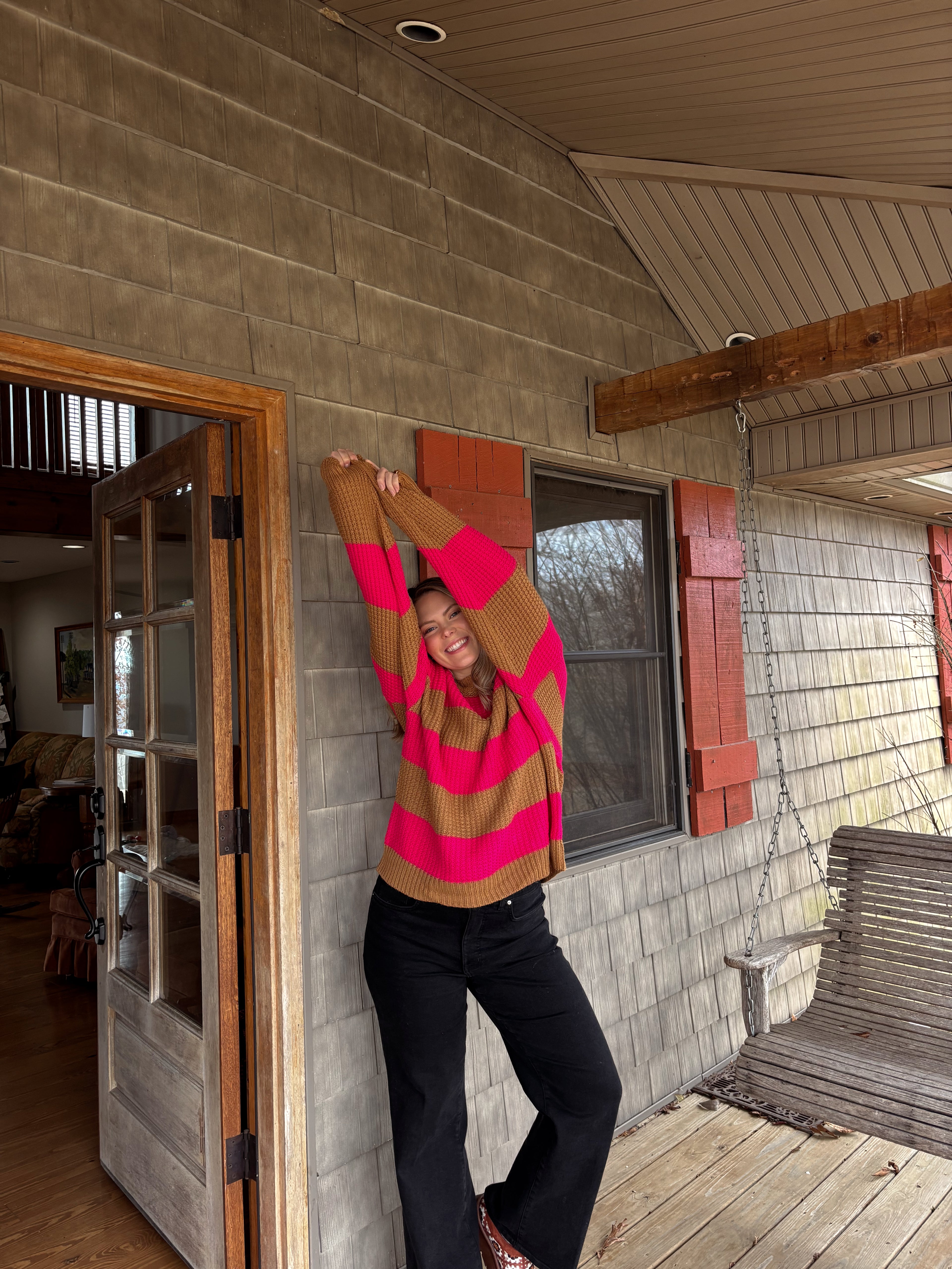 Franceen Striped Sweater