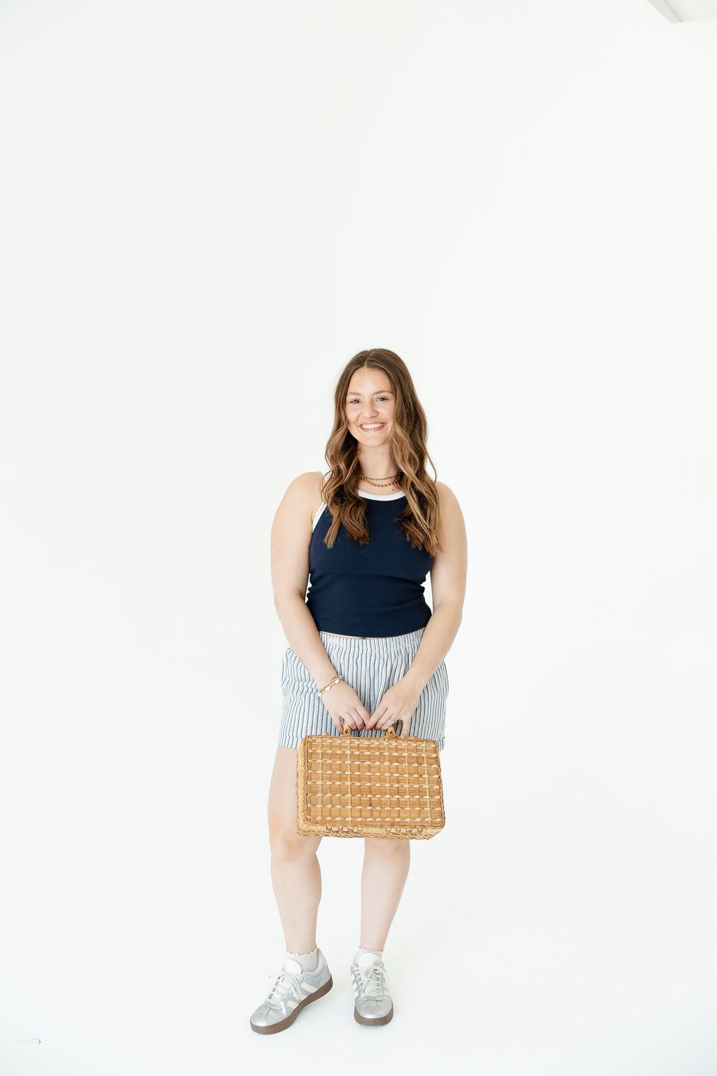 Navy Trimmed Tank