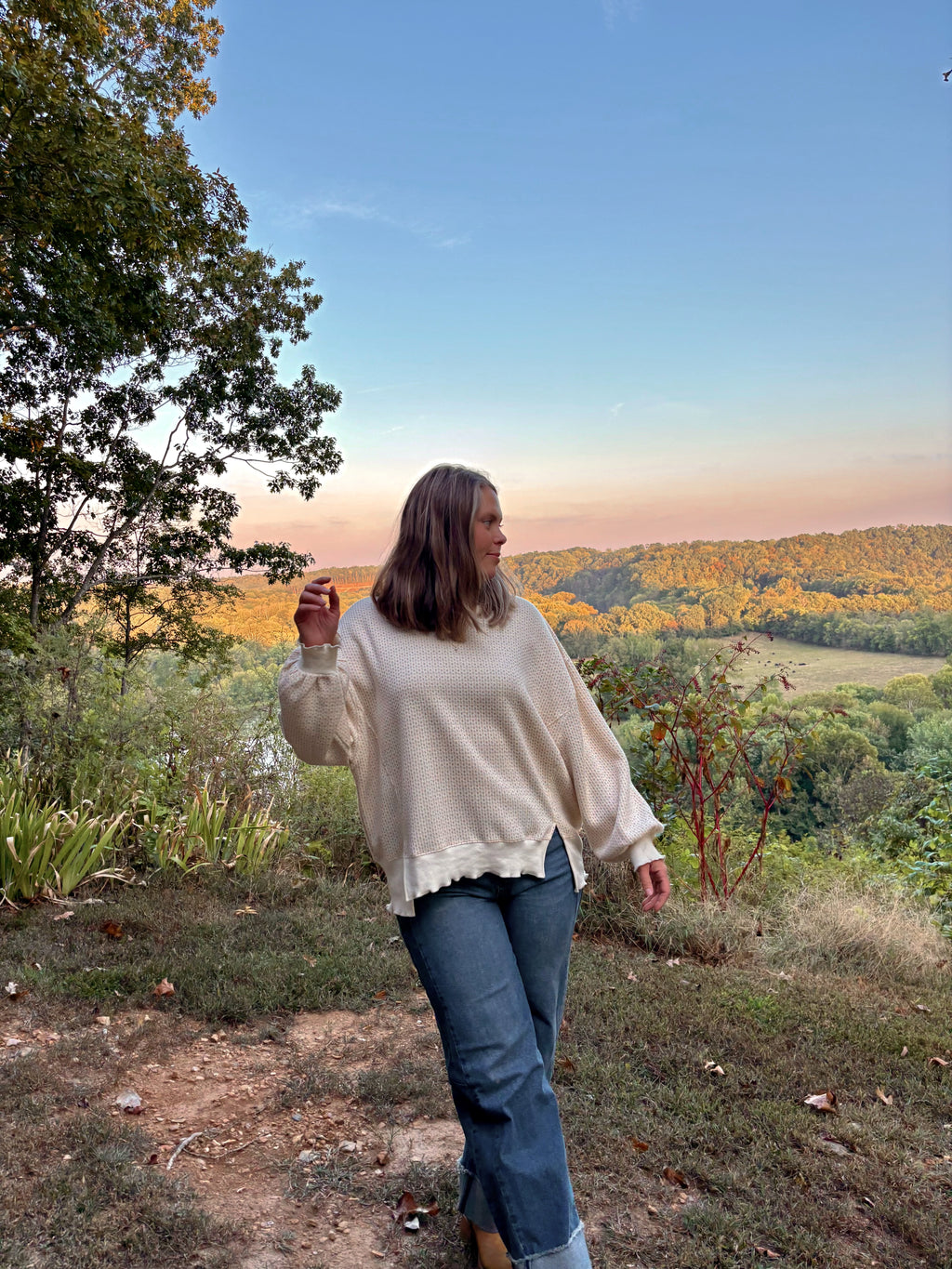 Oatmeal Textured Pullover
