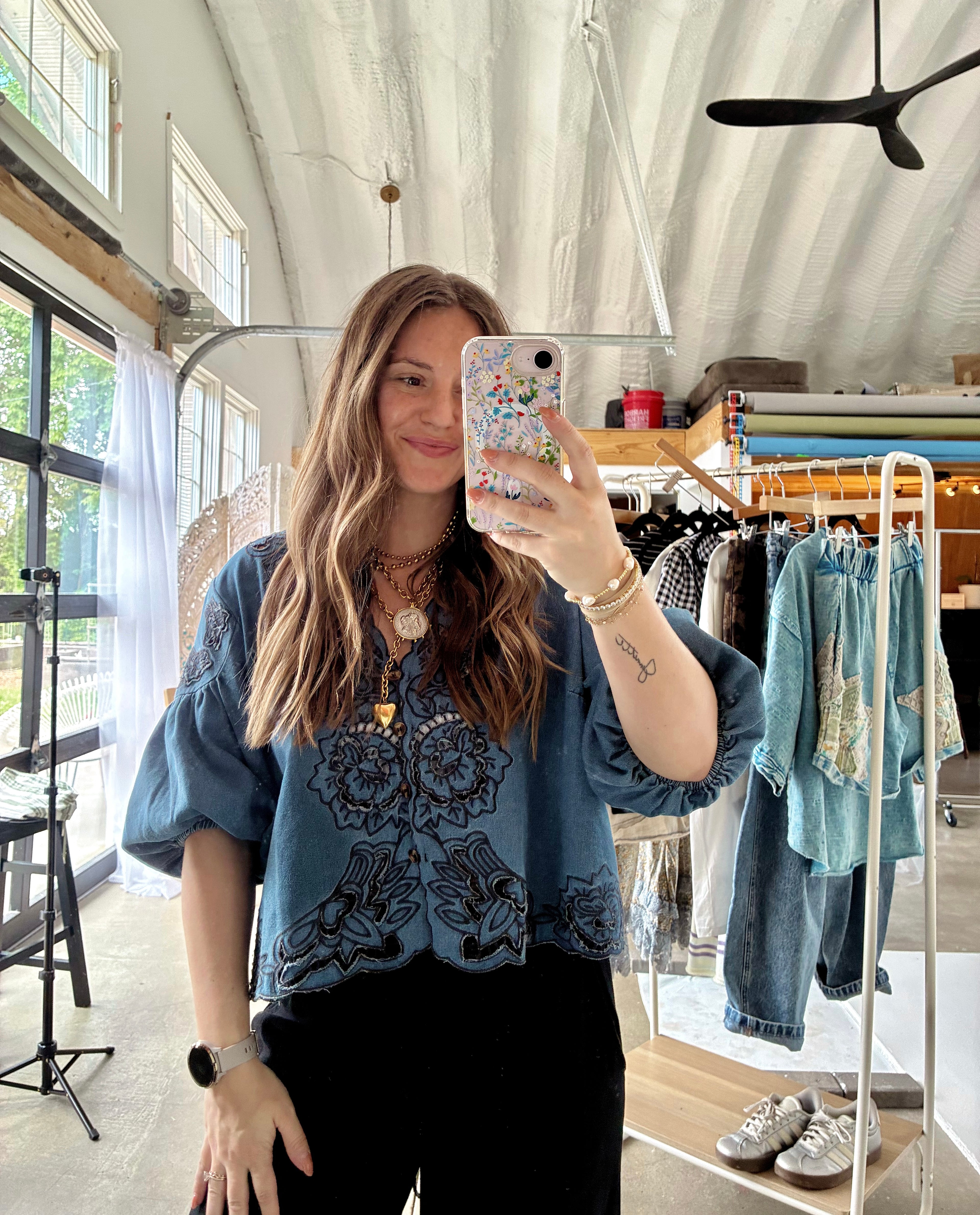 Blue Jean Belle Blouse