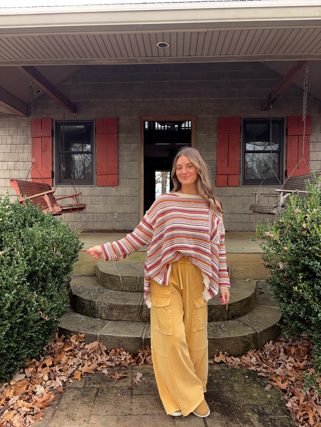 Sunset Striped Sweater