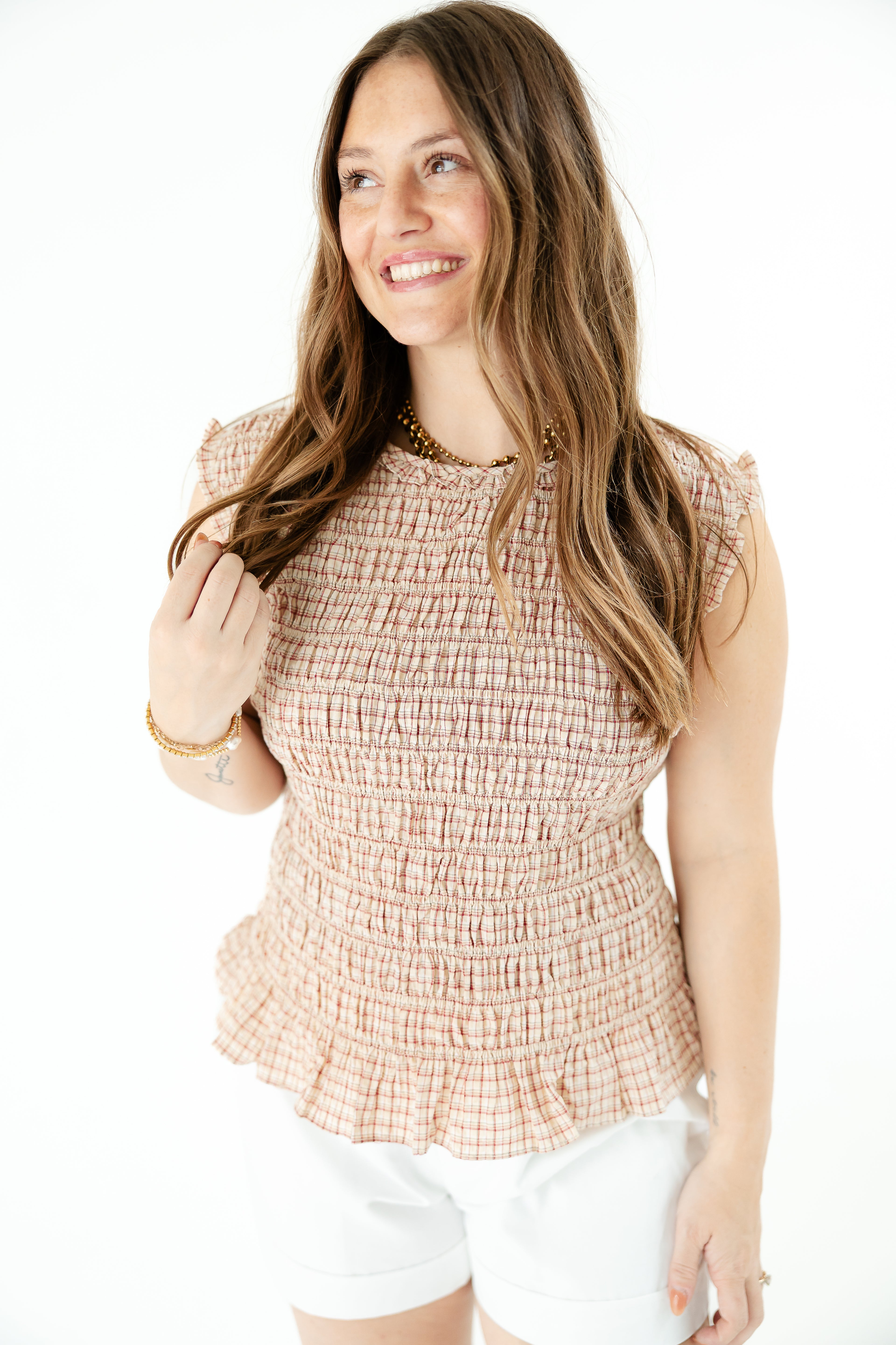 Firecracker Smocked Top