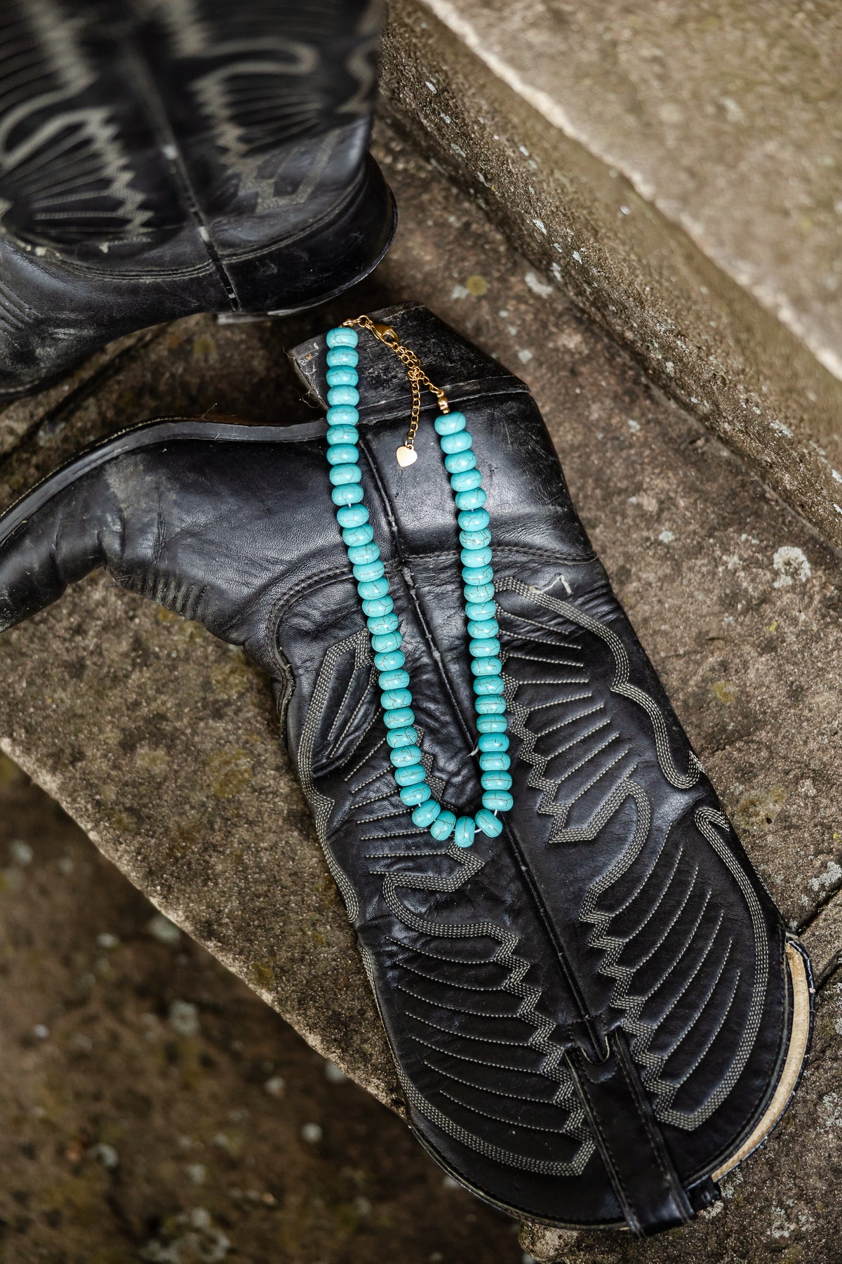 Chunky Turquoise Beaded Necklace