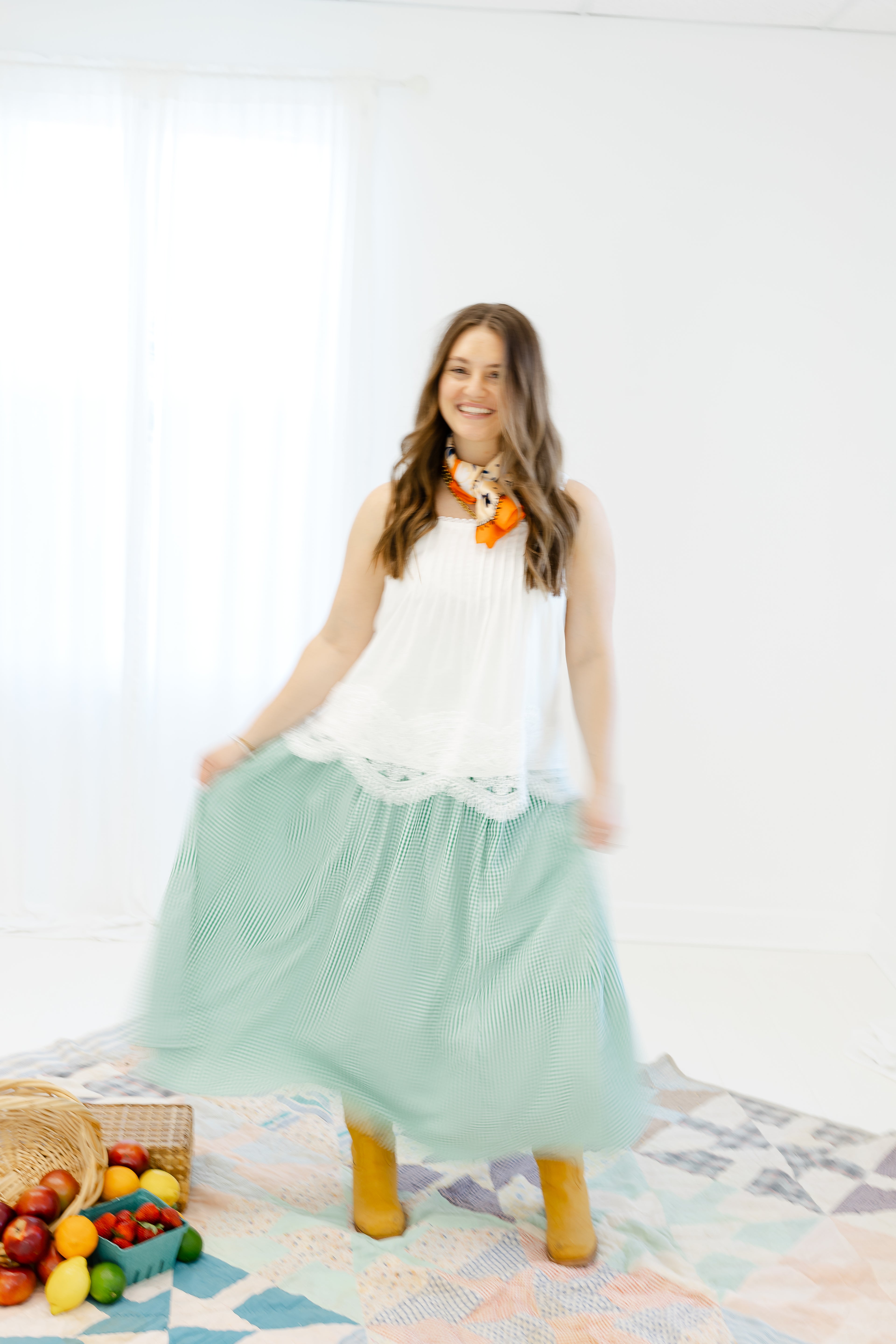 Sweet Gingham Skirt