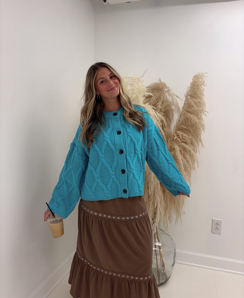 Enchanting Cable Knit Cardigan