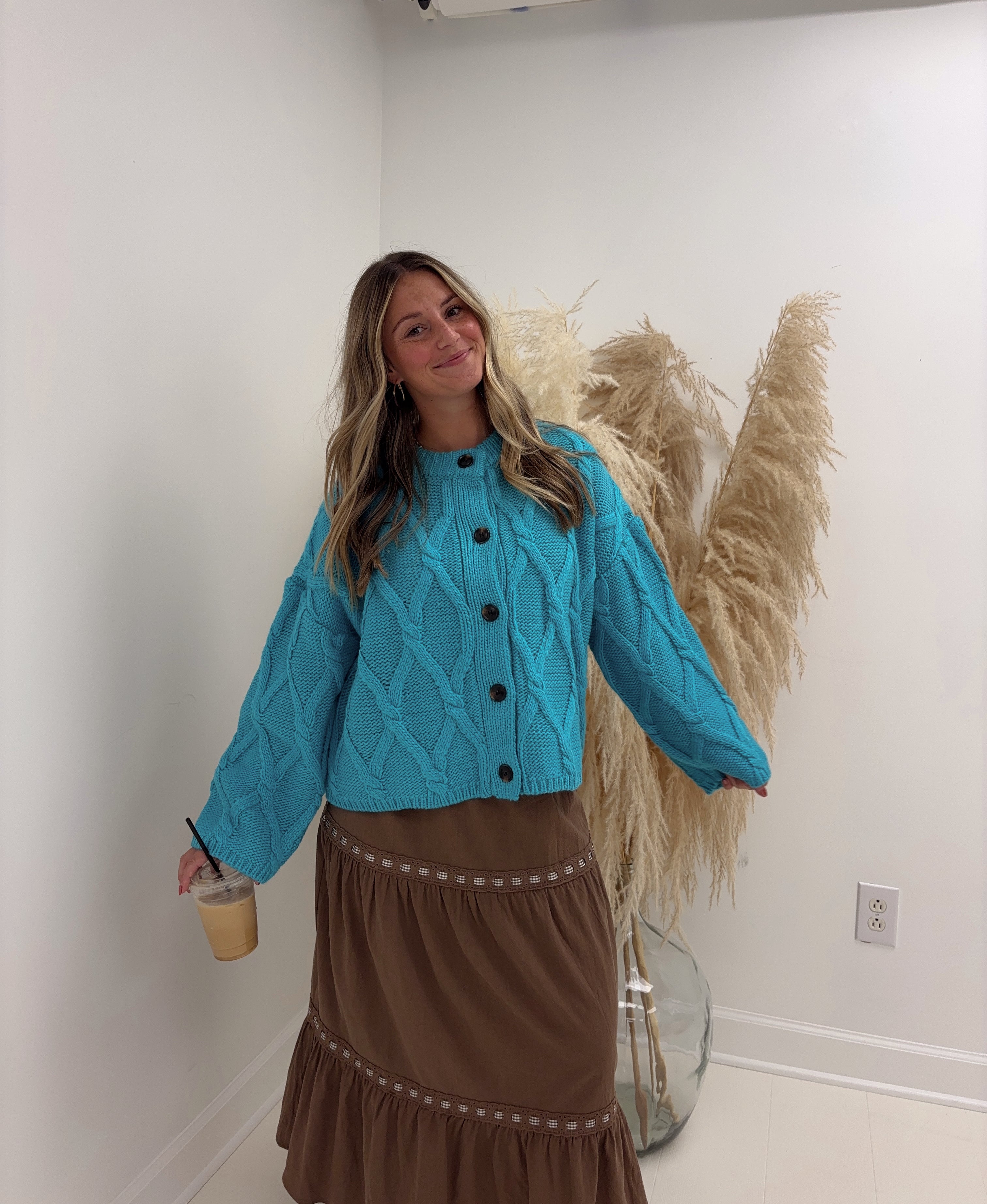 Enchanting Cable Knit Cardigan