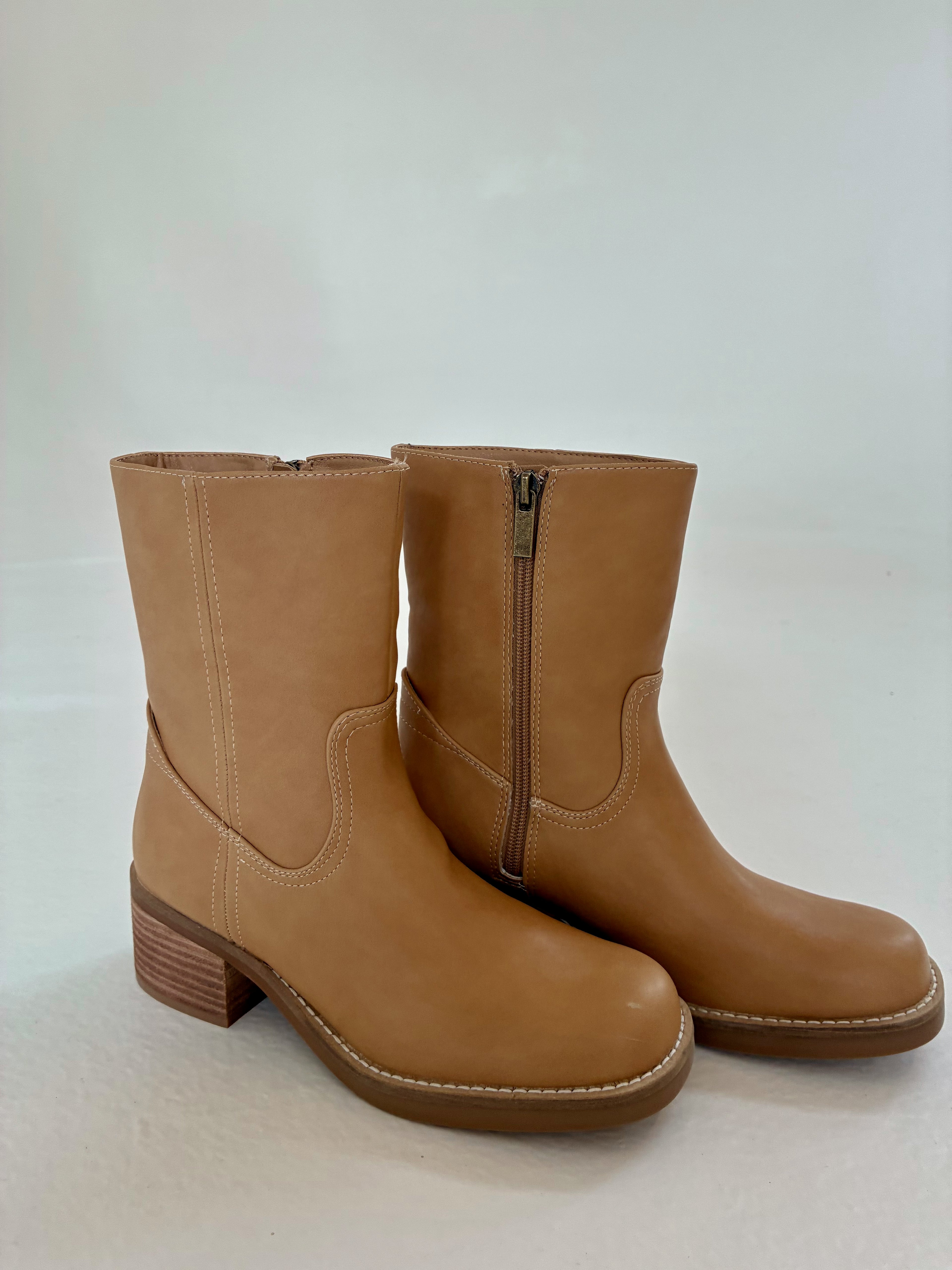 Lilah Cognac Mid Calf Boot